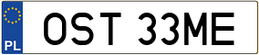 Trailer License Plate